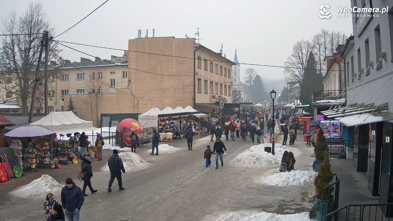 WISŁA - widok na deptak - 24 styczeń 2026, 13:18