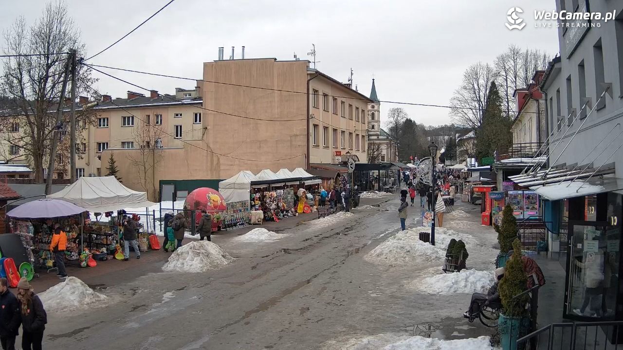 WISŁA - widok na deptak - 25 styczeń 2026, 12:46