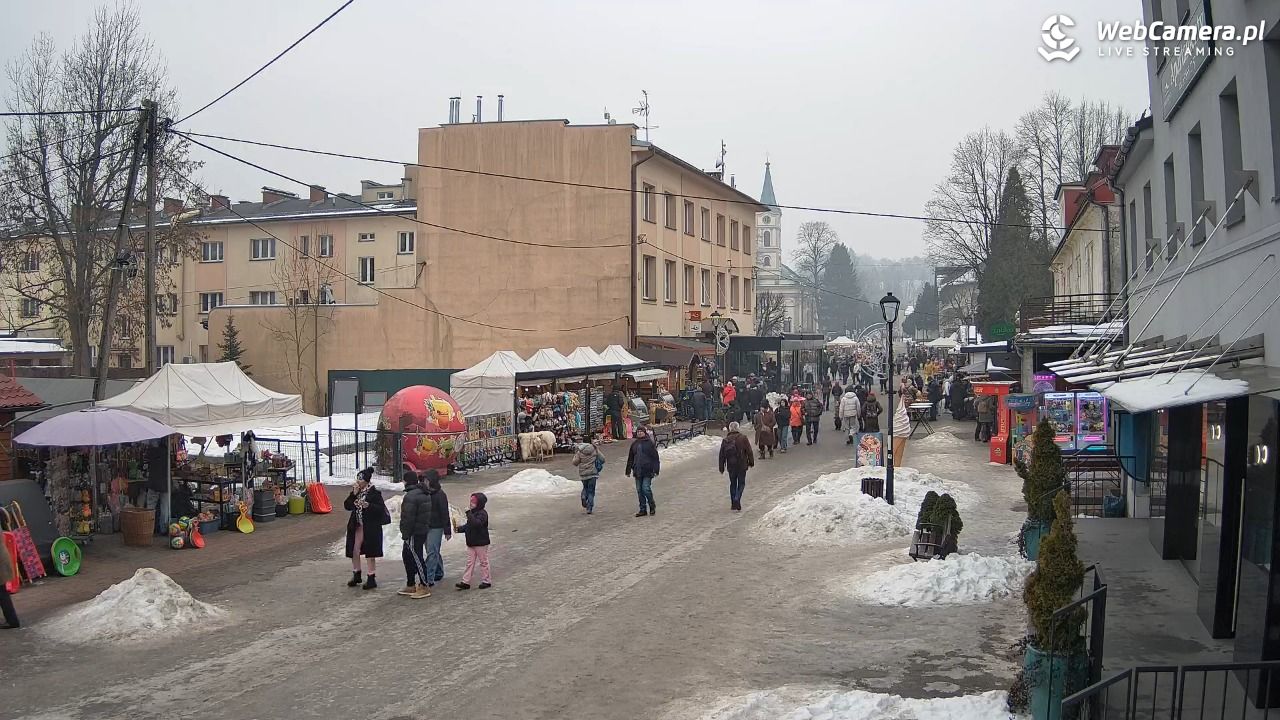 WISŁA - widok na deptak - 24 styczeń 2026, 11:31
