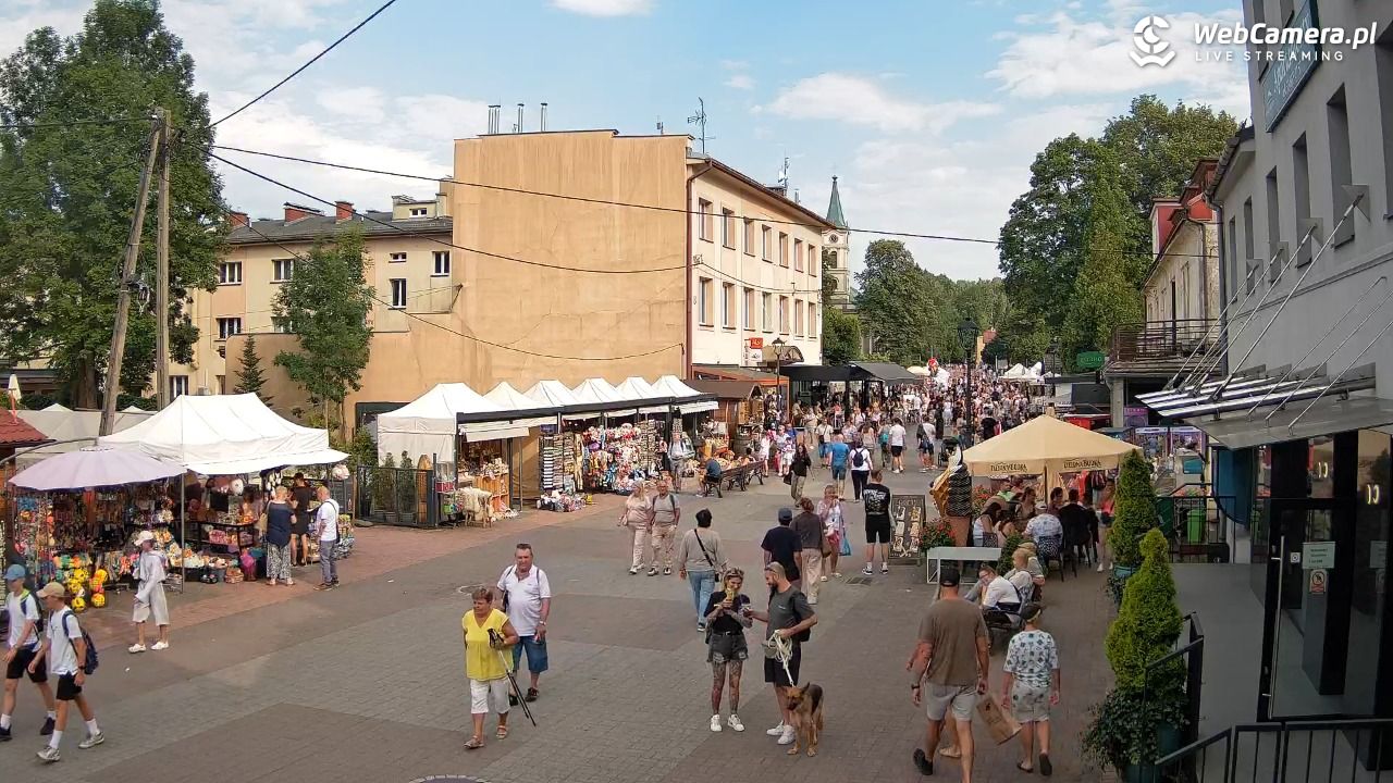 WISŁA - widok na deptak - 26 lipiec 2026, 17:13