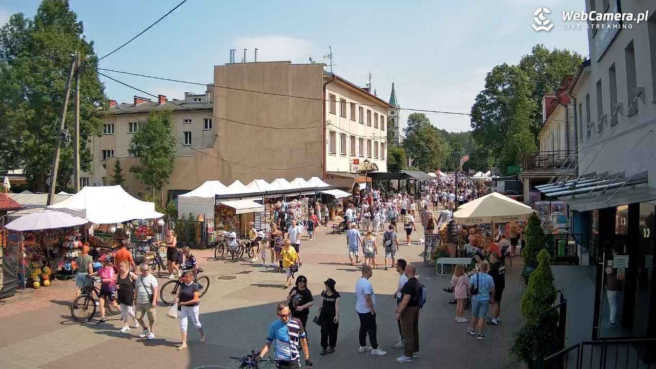WISŁA - widok na deptak - 26 lipiec 2026, 14:53