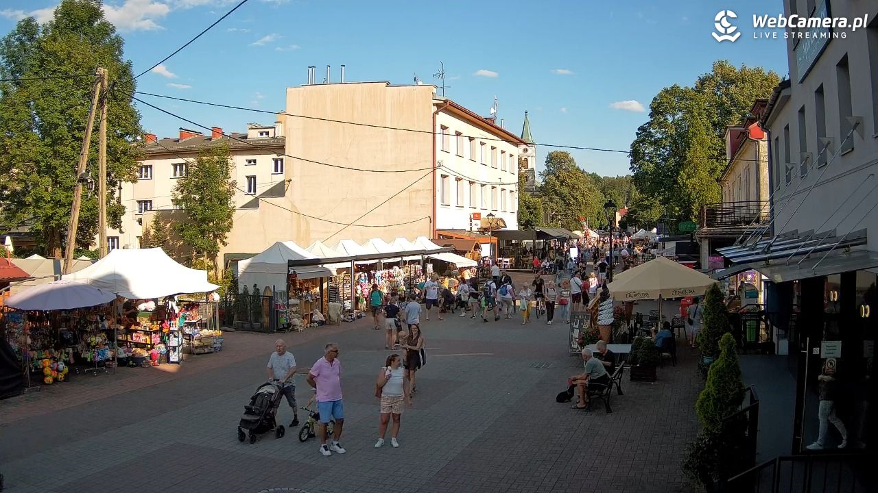 WISŁA - widok na deptak - 28 lipiec 2026, 17:46
