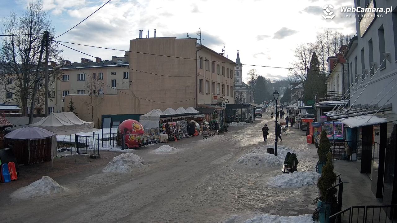 WISŁA - widok na deptak - 25 styczeń 2026, 09:49