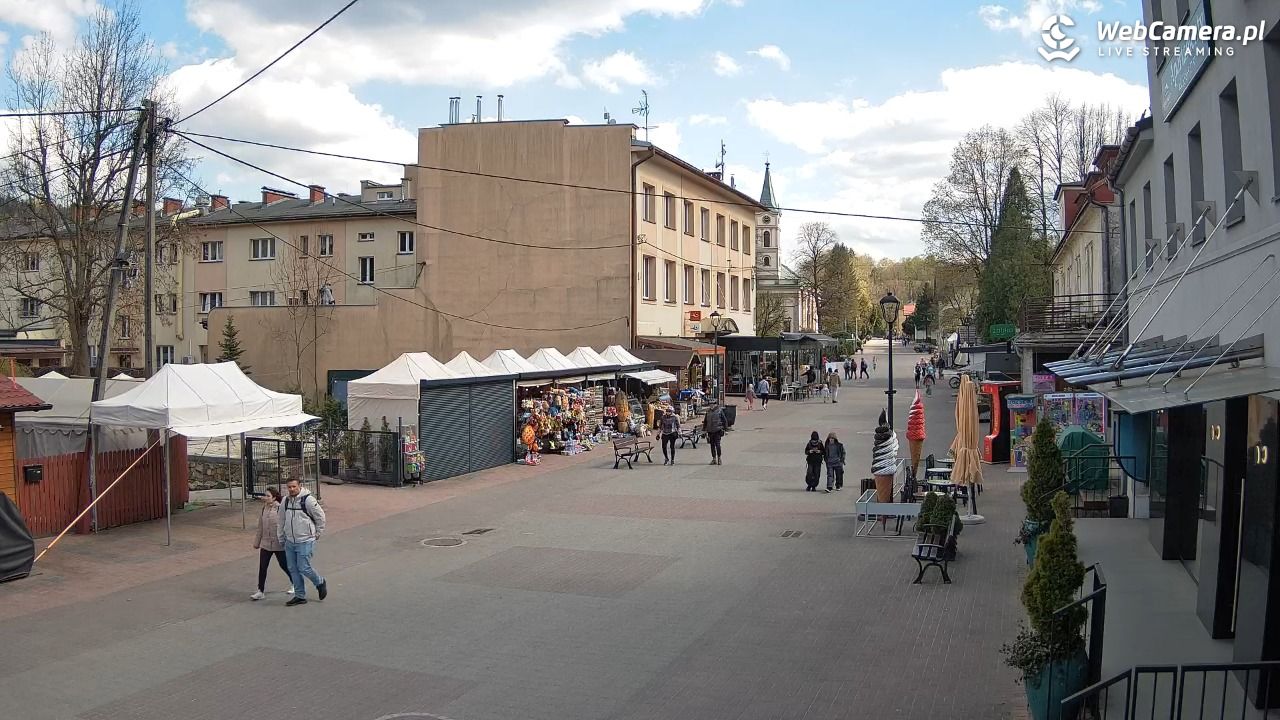 WISŁA - widok na deptak - 29 kwiecień 2026, 14:50