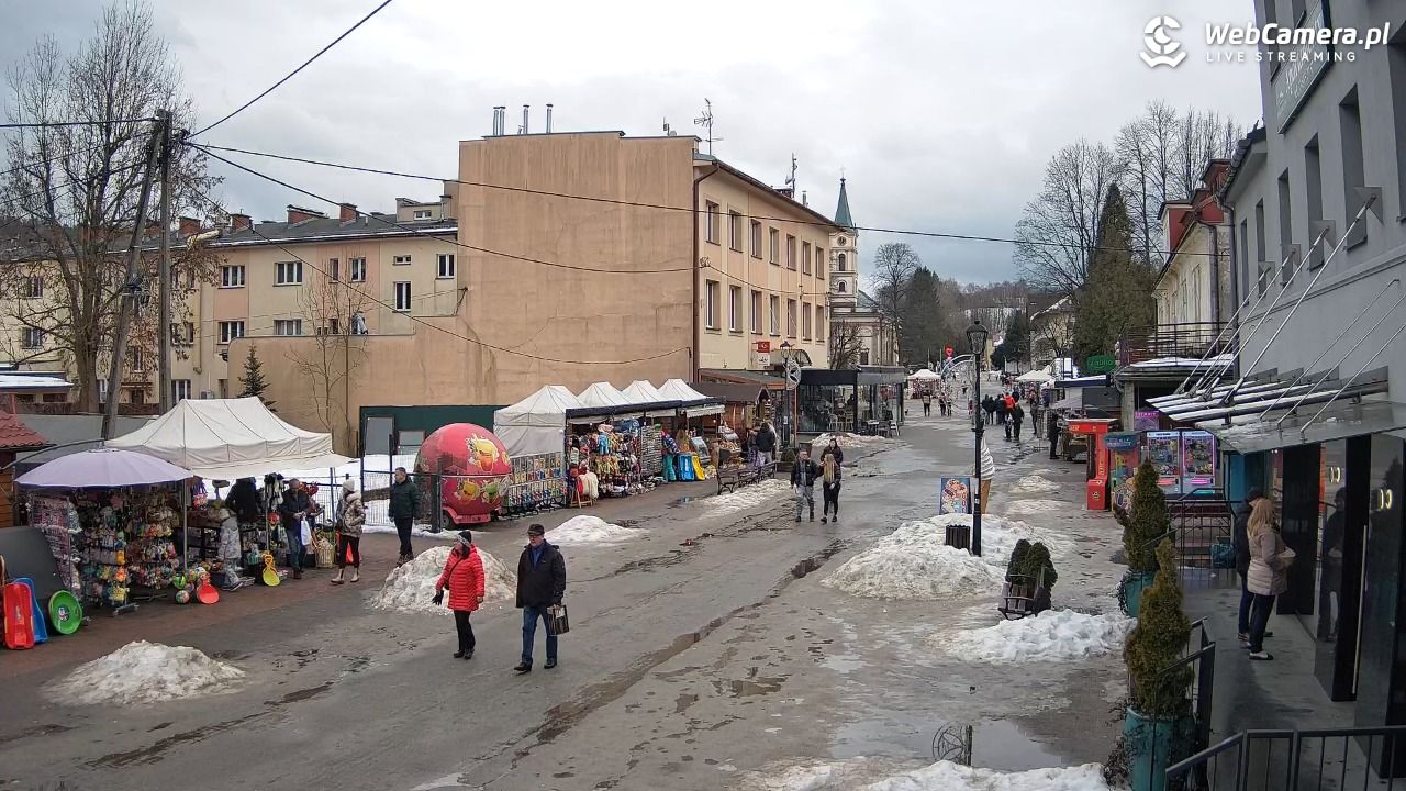 WISŁA - widok na deptak - 26 styczeń 2026, 12:45