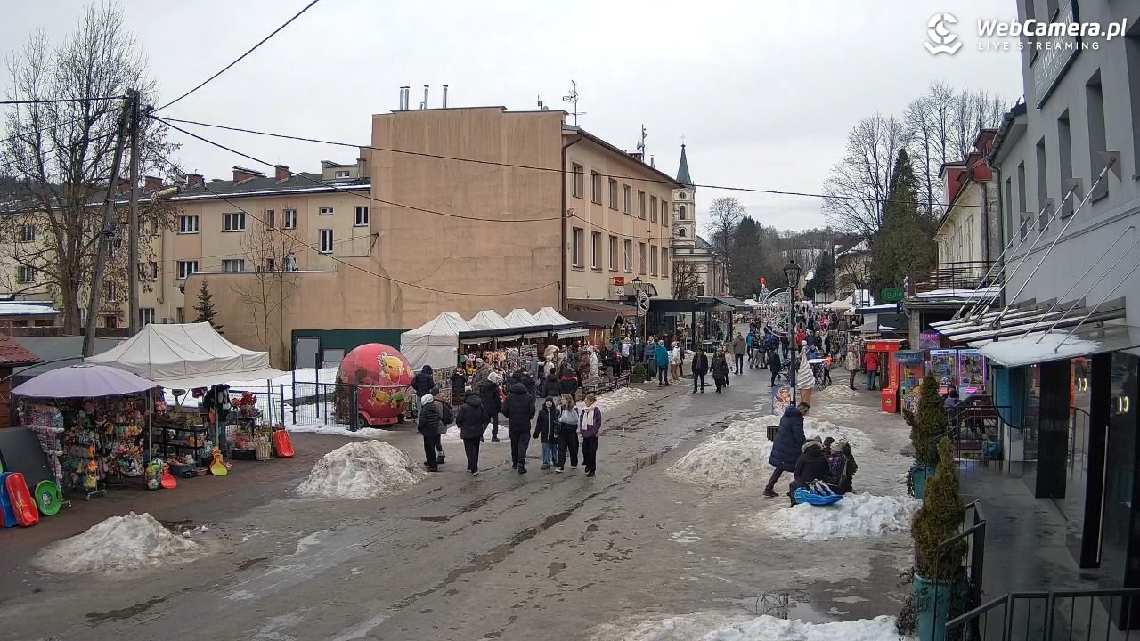 WISŁA - widok na deptak - 25 styczeń 2026, 13:28