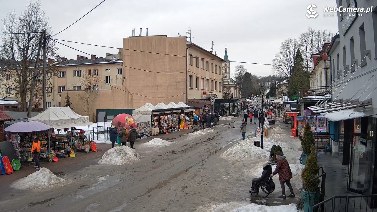 WISŁA - widok na deptak - 25 styczeń 2026, 12:46