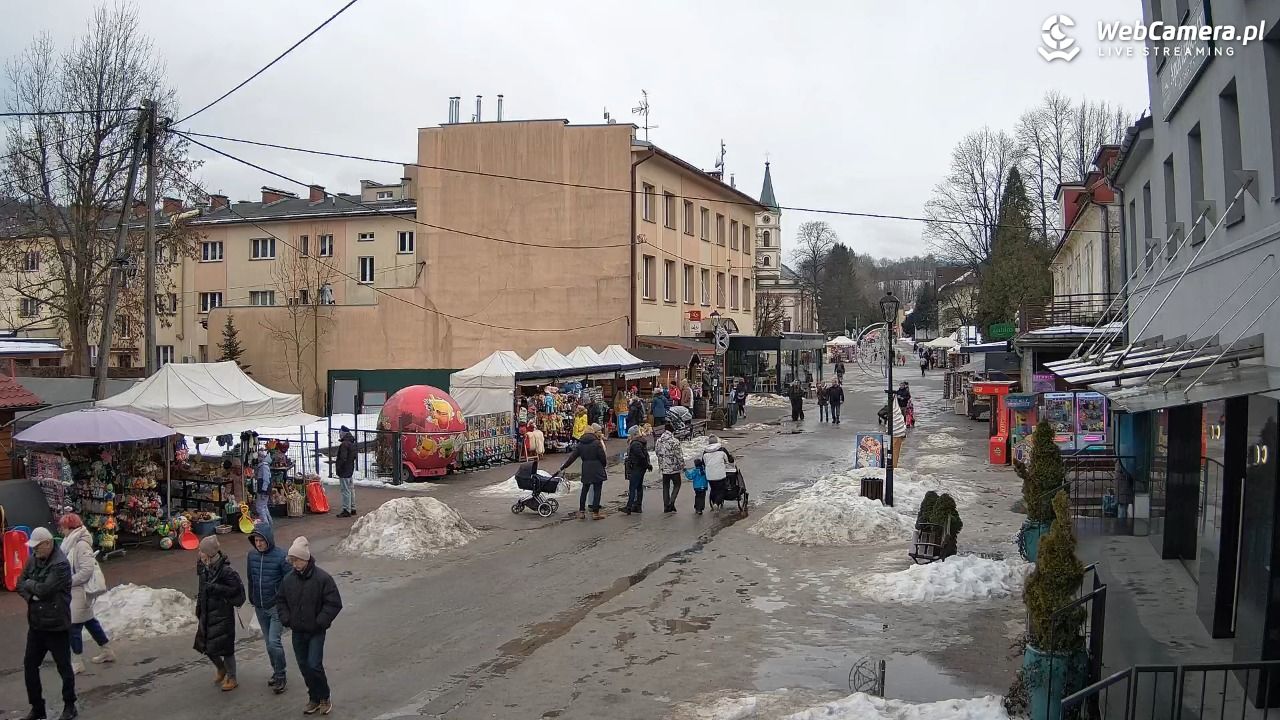 WISŁA - widok na deptak - 26 styczeń 2026, 13:30