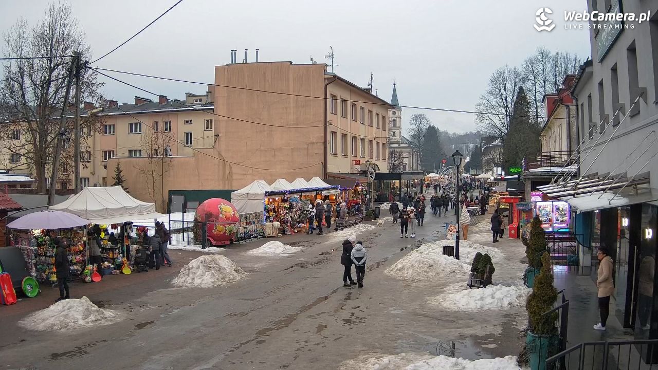 WISŁA - widok na deptak - 25 styczeń 2026, 16:13
