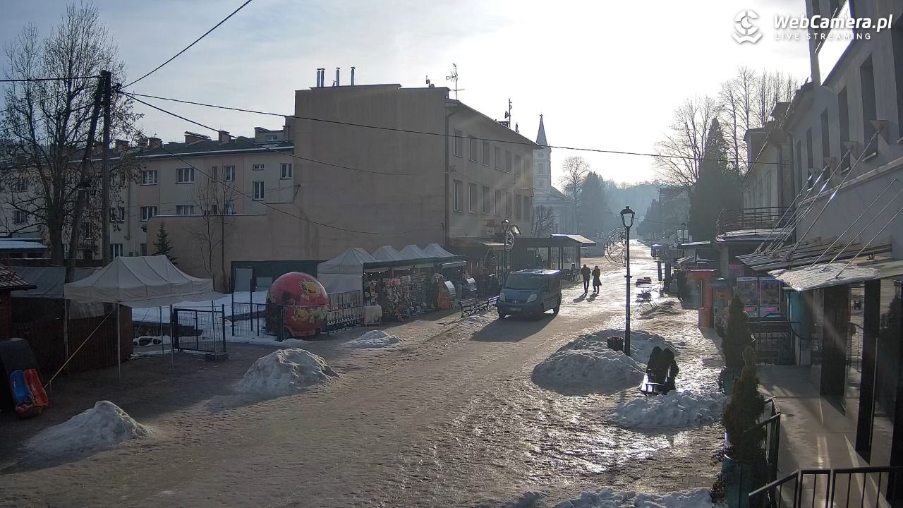 WISŁA - widok na deptak - 25 styczeń 2026, 09:30