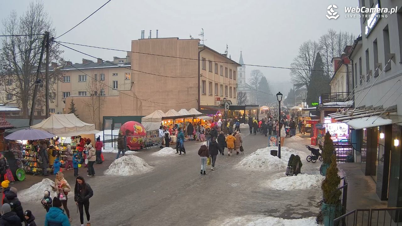 WISŁA - widok na deptak - 24 styczeń 2026, 16:17