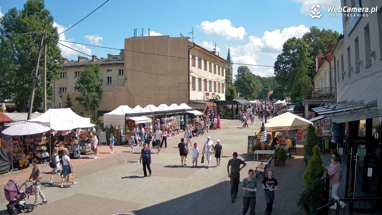 WISŁA - widok na deptak - 28 lipiec 2026, 13:58