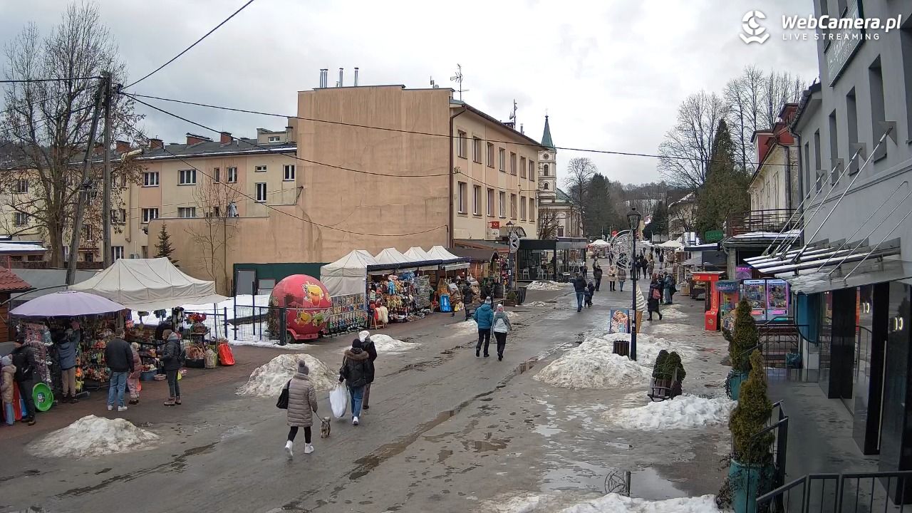 WISŁA - widok na deptak - 26 styczeń 2026, 11:53