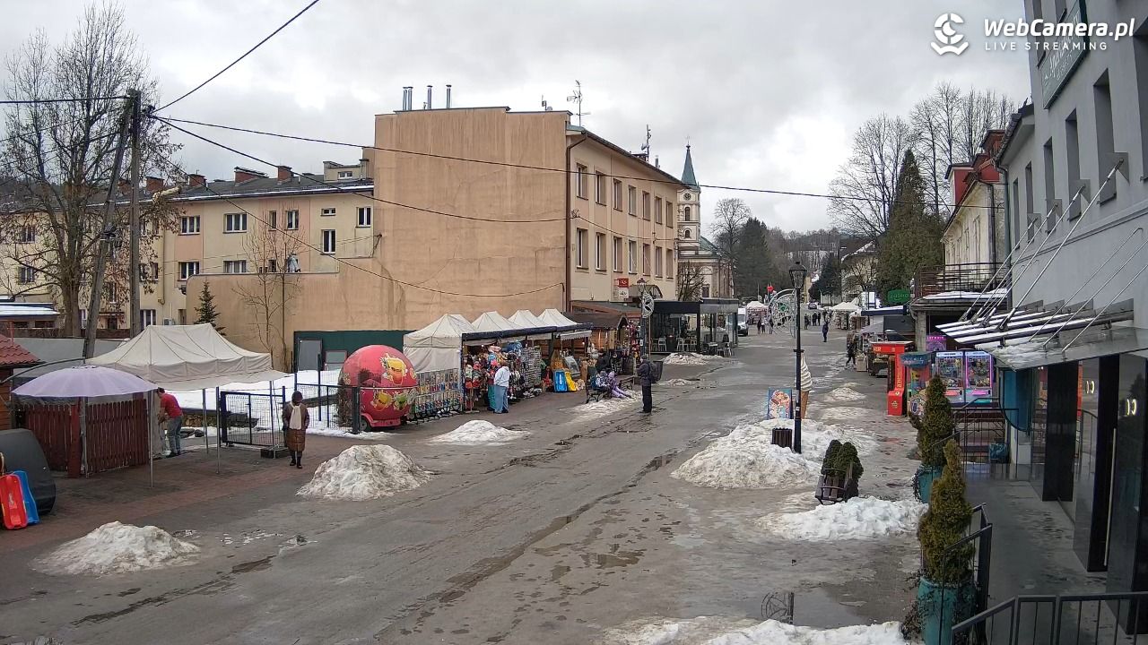 WISŁA - widok na deptak - 26 styczeń 2026, 11:09