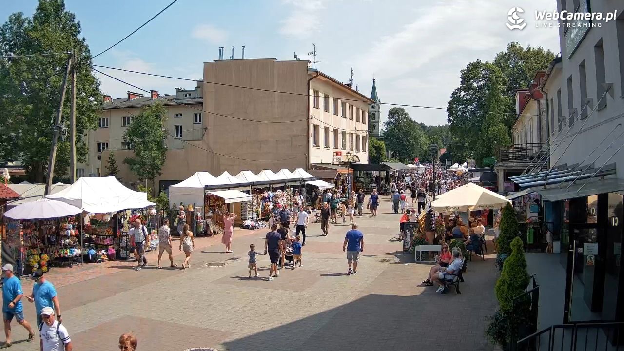 WISŁA - widok na deptak - 26 lipiec 2026, 13:58