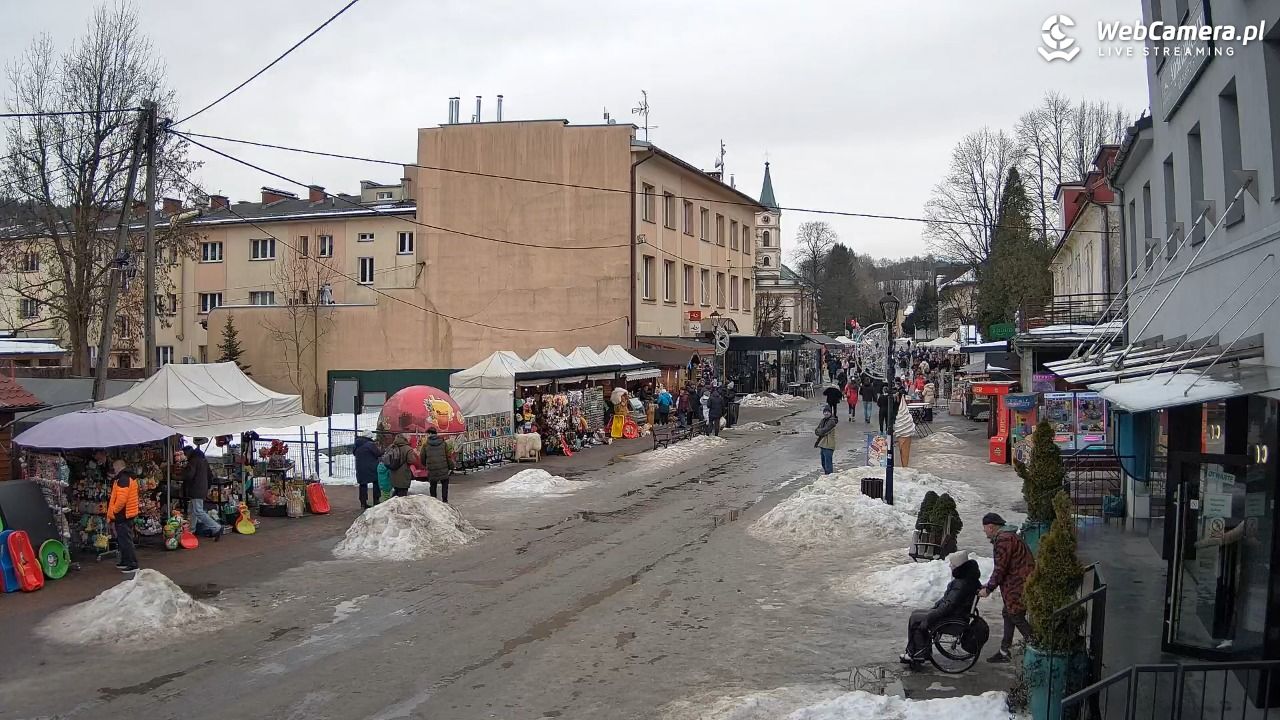 WISŁA - widok na deptak - 25 styczeń 2026, 12:46