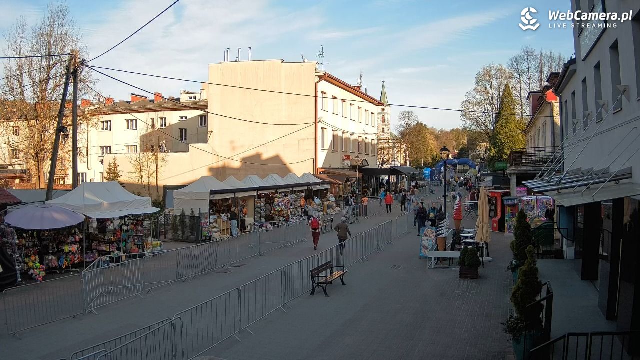 WISŁA - widok na deptak - 25 kwiecień 2026, 18:28