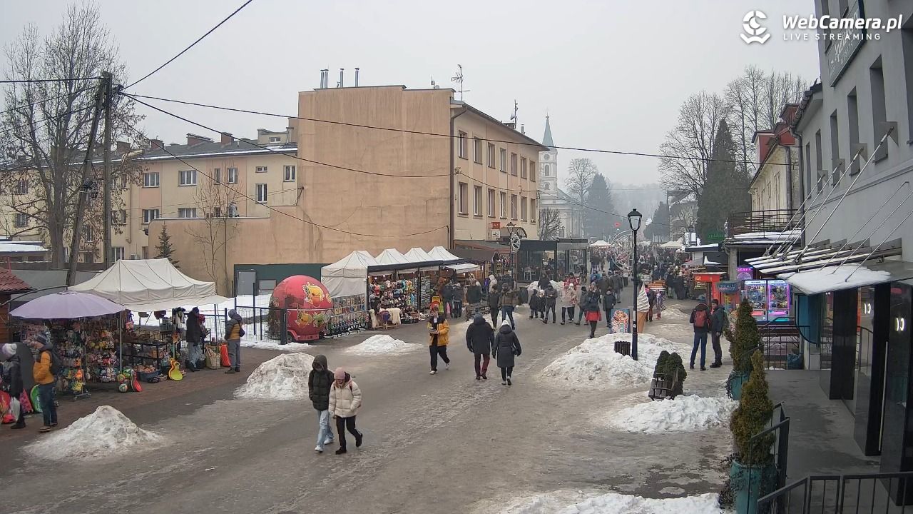 WISŁA - widok na deptak - 24 styczeń 2026, 13:31
