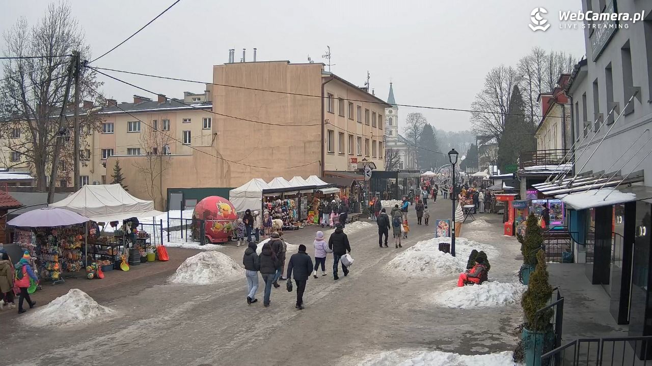 WISŁA - widok na deptak - 24 styczeń 2026, 11:37