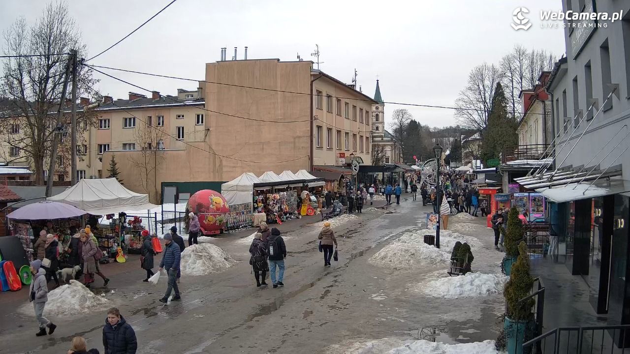 WISŁA - widok na deptak - 25 styczeń 2026, 13:17