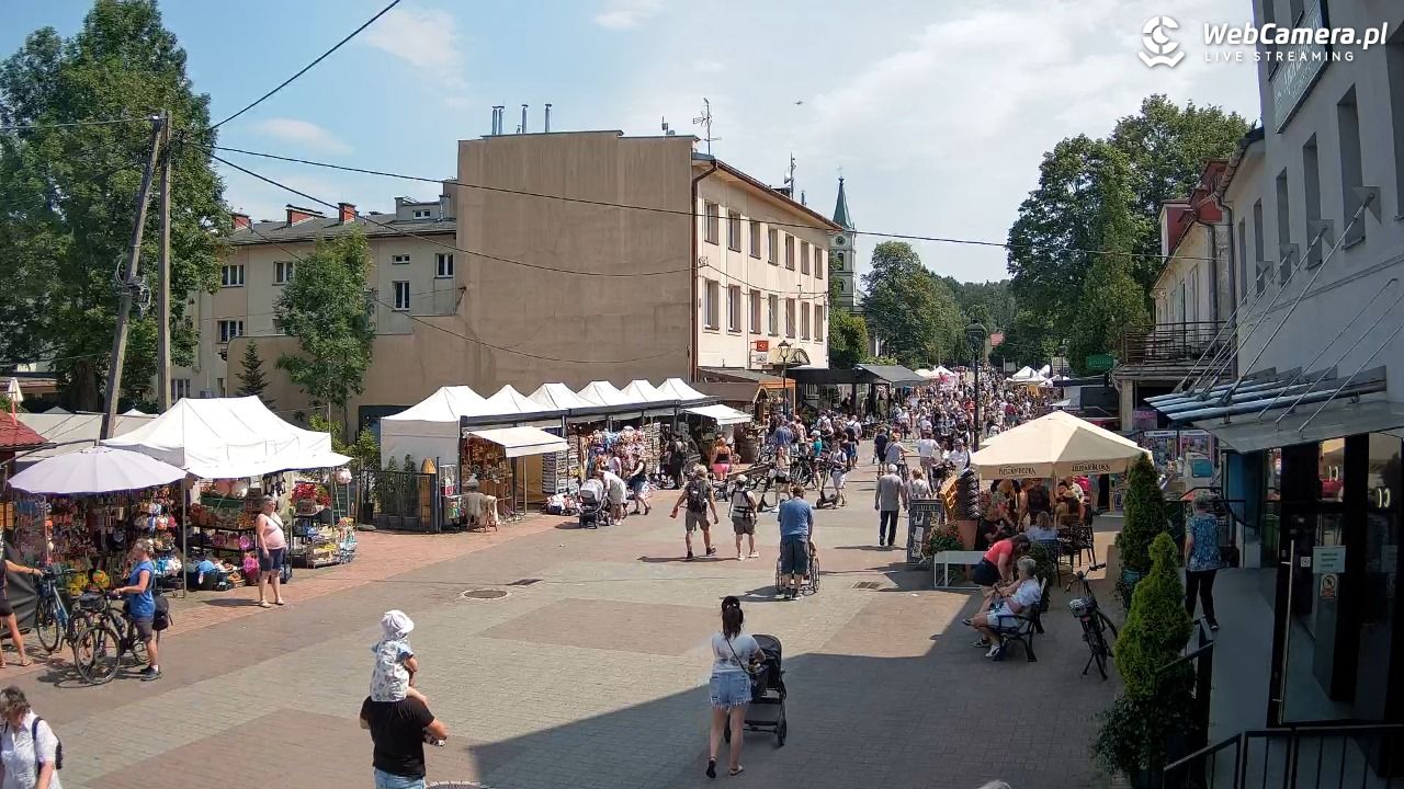 WISŁA - widok na deptak - 26 lipiec 2026, 14:10