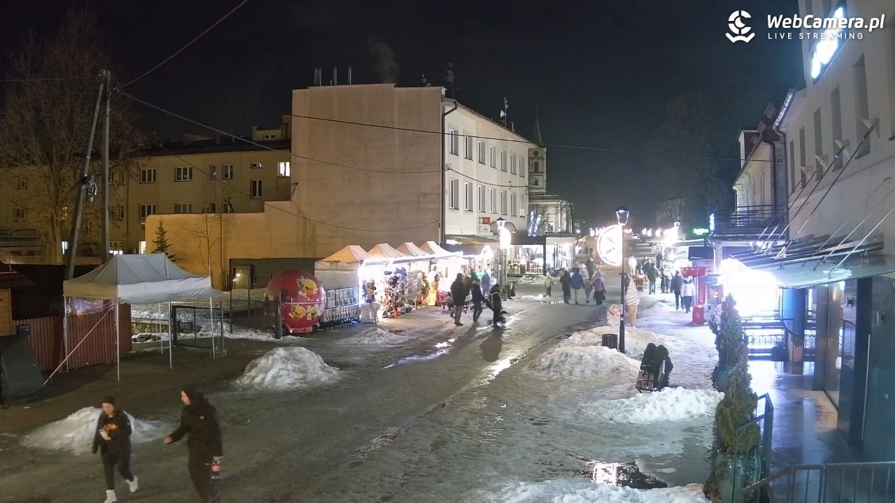 WISŁA - widok na deptak - 25 styczeń 2026, 18:48