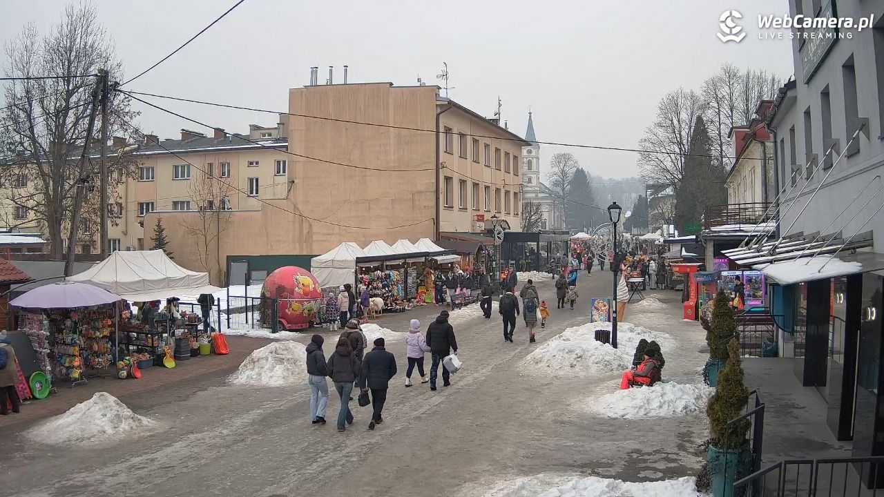 WISŁA - widok na deptak - 24 styczeń 2026, 11:37