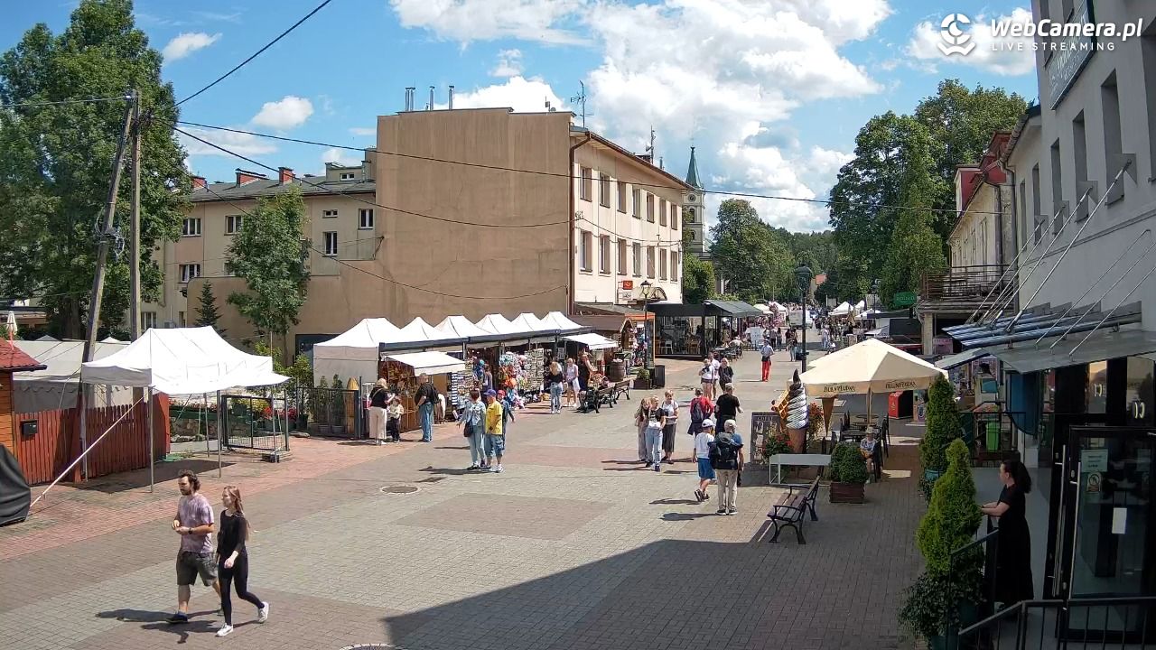 WISŁA - widok na deptak - 27 lipiec 2026, 14:08