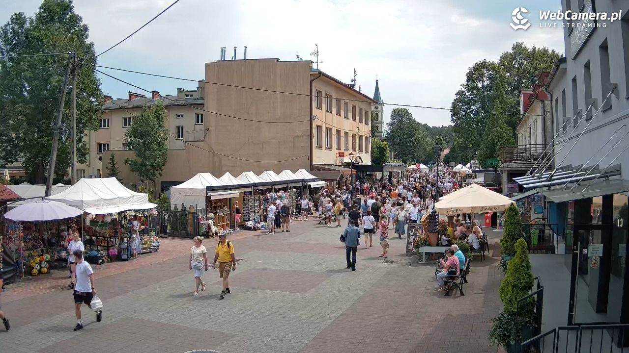 WISŁA - widok na deptak - 26 lipiec 2026, 12:59