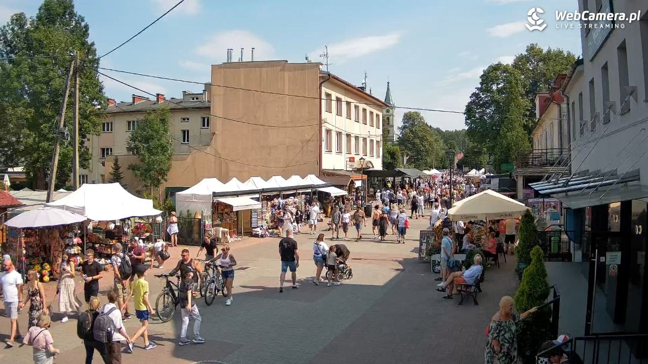 WISŁA - widok na deptak - 26 lipiec 2026, 15:10