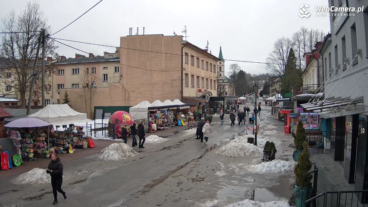 WISŁA - widok na deptak - 26 styczeń 2026, 13:36