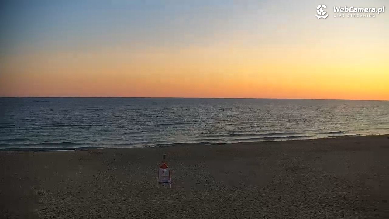 JASTRZĘBIA GÓRA - widok na plażę - 02 sierpień 2026, 05:01