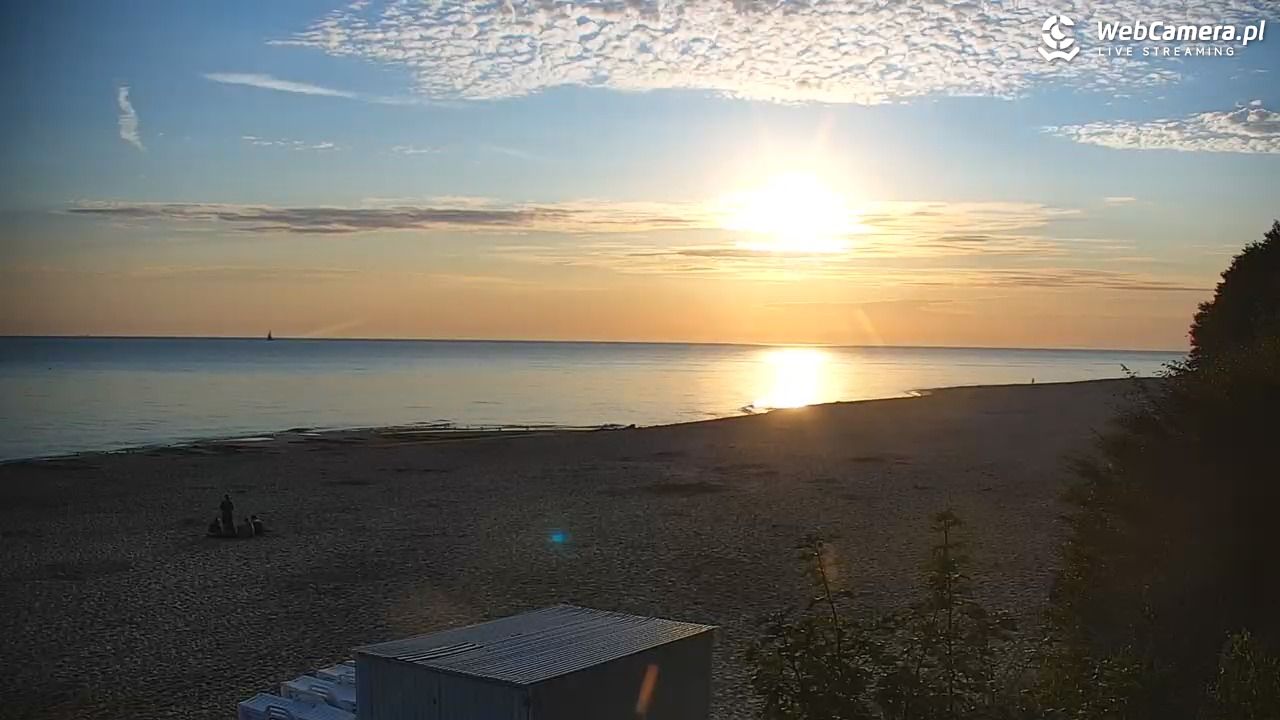JASTRZĘBIA GÓRA - widok na plażę - 30 lipiec 2026, 05:47