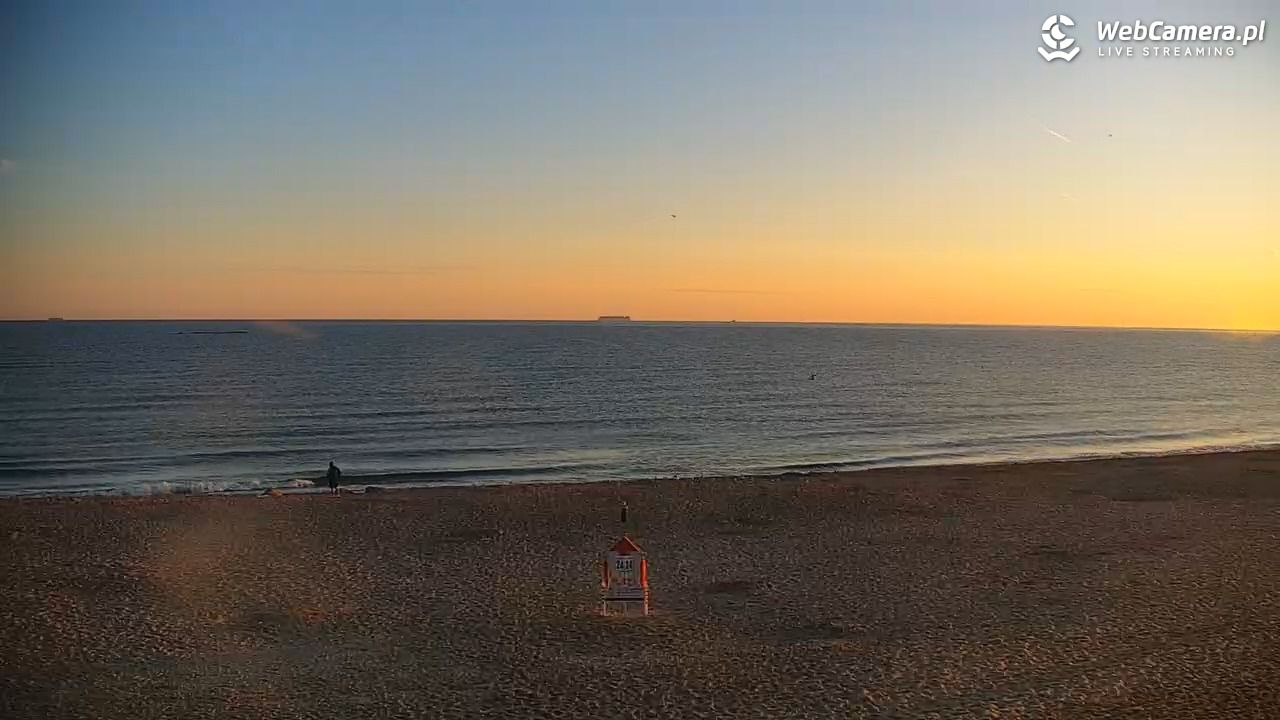 JASTRZĘBIA GÓRA - widok na plażę - 03 sierpień 2026, 05:24