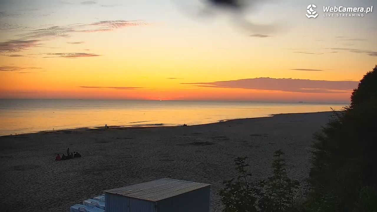 JASTRZĘBIA GÓRA - widok na plażę - 30 lipiec 2026, 04:51