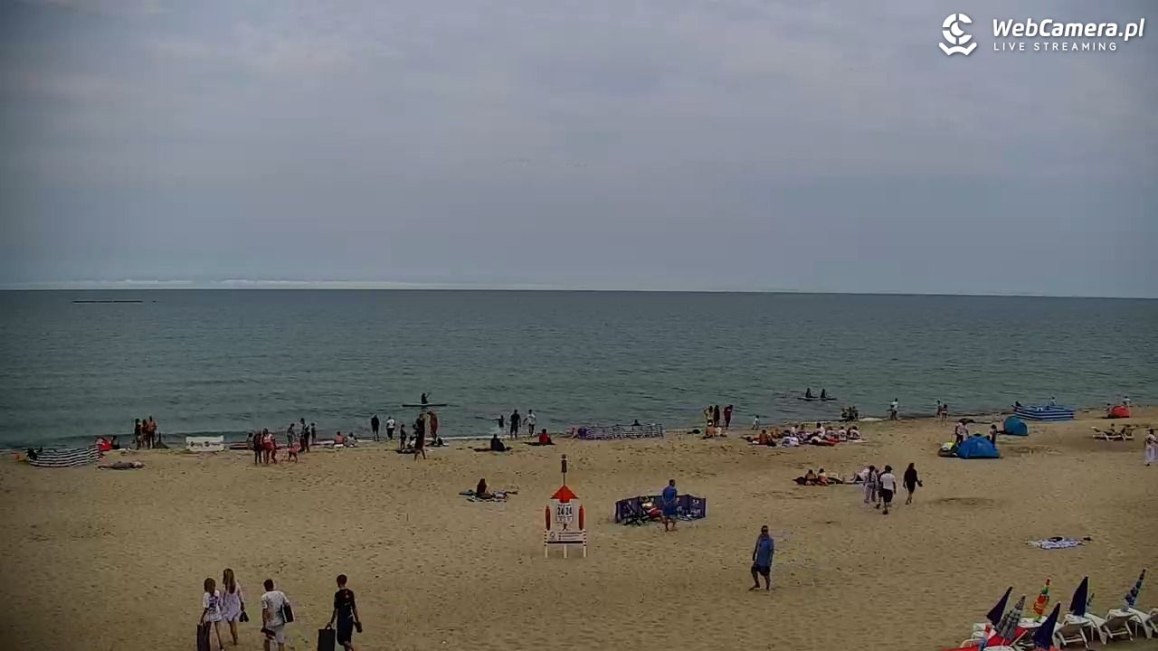 JASTRZĘBIA GÓRA - widok na plażę - 01 sierpień 2026, 10:36