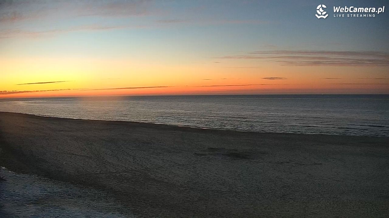 JASTRZĘBIA GÓRA - widok na plażę - 03 marzec 2026, 18:08