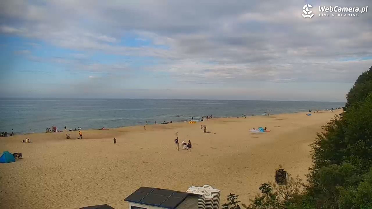 JASTRZĘBIA GÓRA - widok na plażę - 25 lipiec 2025, 17:08
