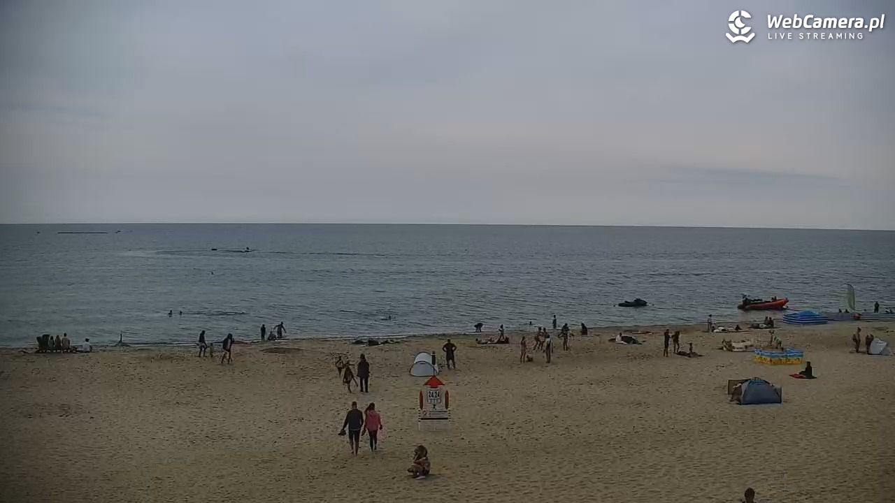 JASTRZĘBIA GÓRA - widok na plażę - 01 sierpień 2026, 12:39
