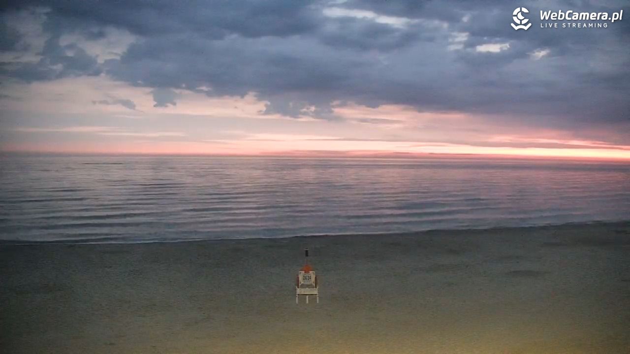 JASTRZĘBIA GÓRA - widok na plażę - 01 sierpień 2026, 04:02