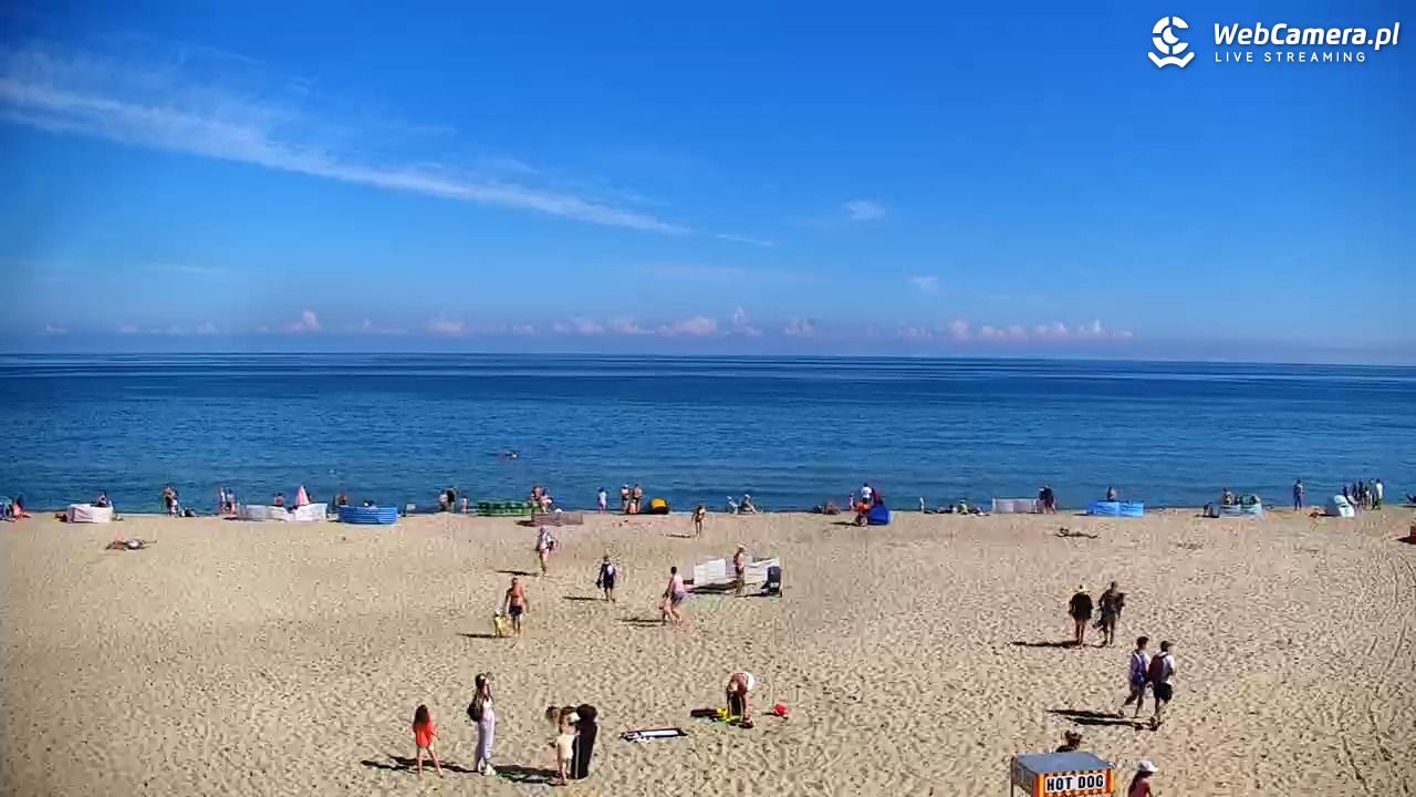 JASTRZĘBIA GÓRA - widok na plażę - 24 lipiec 2025, 09:58