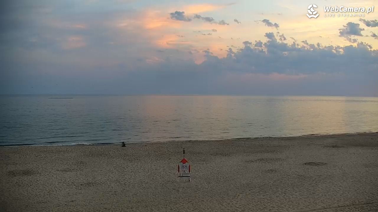 JASTRZĘBIA GÓRA - widok na plażę - 31 lipiec 2026, 04:56