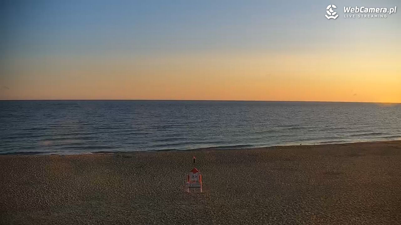 JASTRZĘBIA GÓRA - widok na plażę - 02 sierpień 2026, 05:21