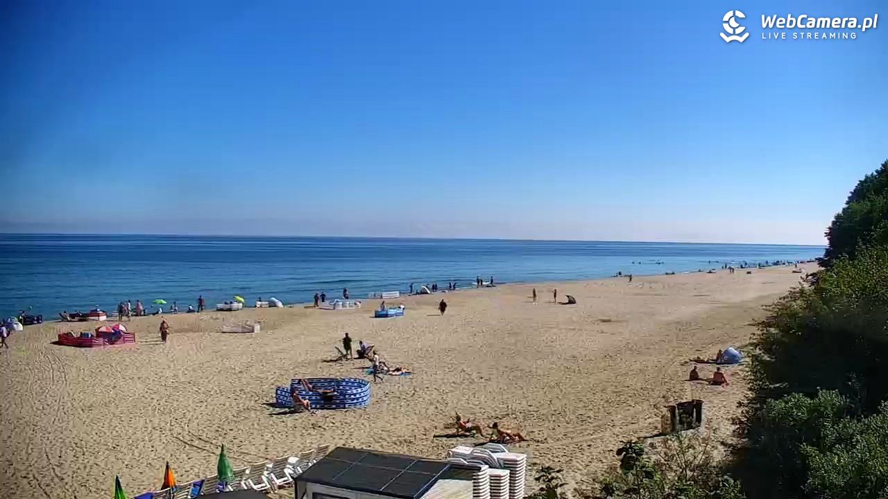 JASTRZĘBIA GÓRA - widok na plażę - 24 lipiec 2025, 10:03