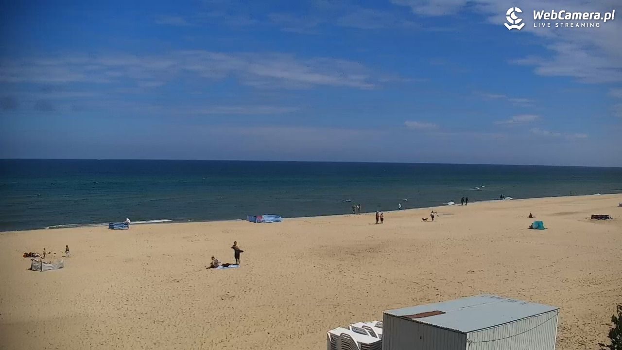 JASTRZĘBIA GÓRA - widok na plażę - 08 czerwiec 2026, 12:03