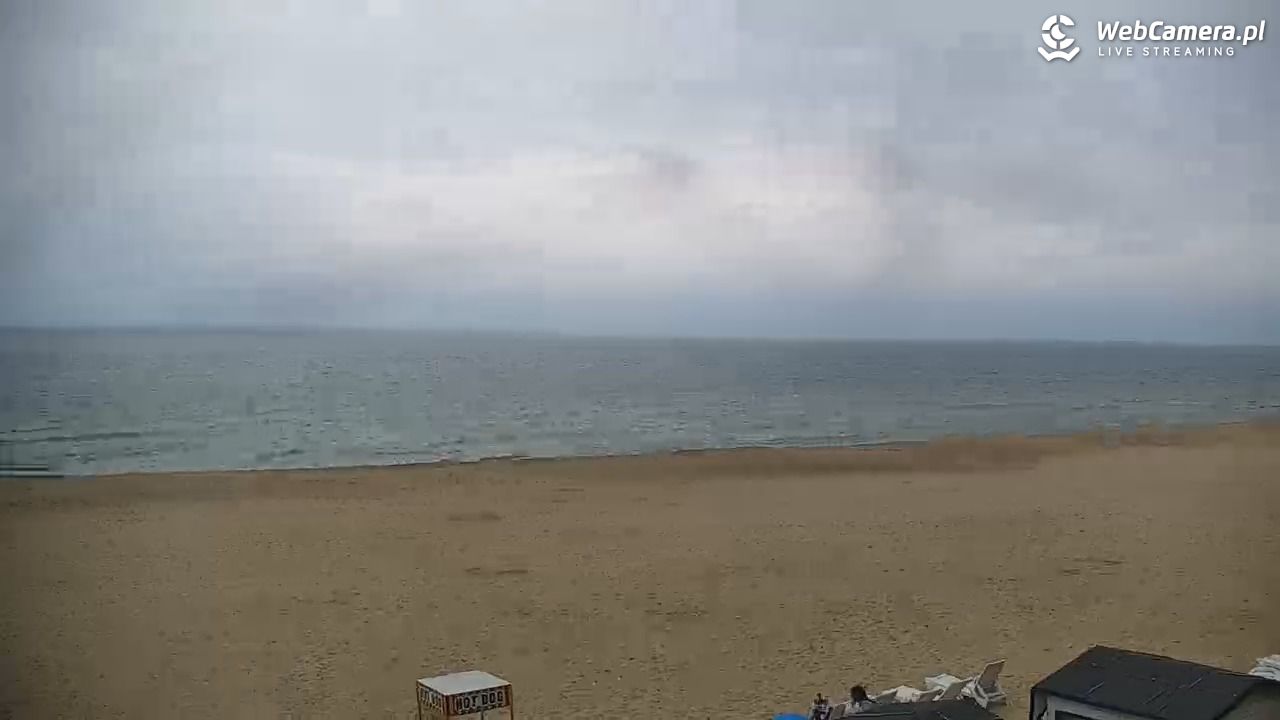 JASTRZĘBIA GÓRA - widok na plażę - 26 lipiec 2025, 08:28