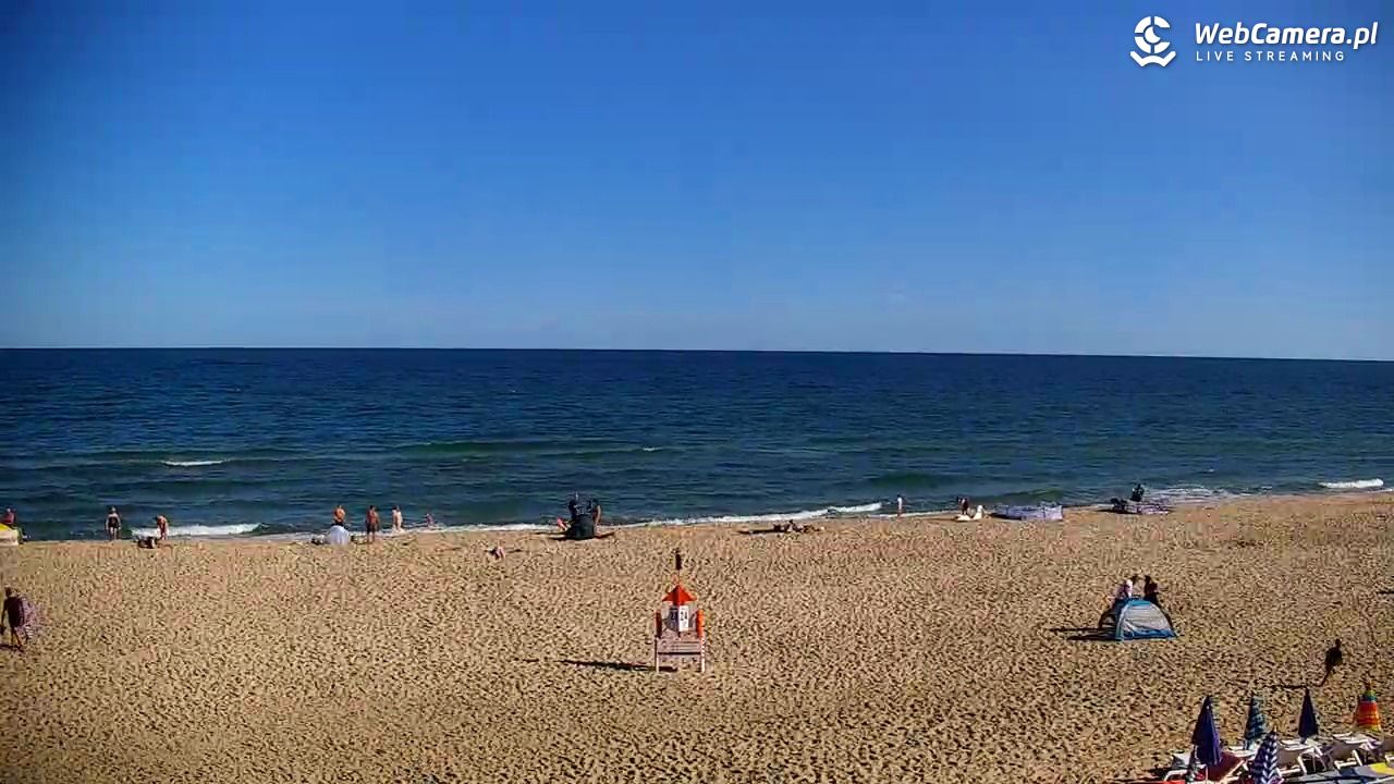 JASTRZĘBIA GÓRA - widok na plażę - 02 sierpień 2026, 09:15