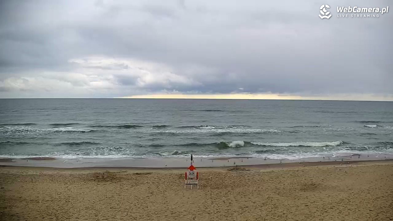 JASTRZĘBIA GÓRA - widok na plażę - 24 wresień 2026, 08:58