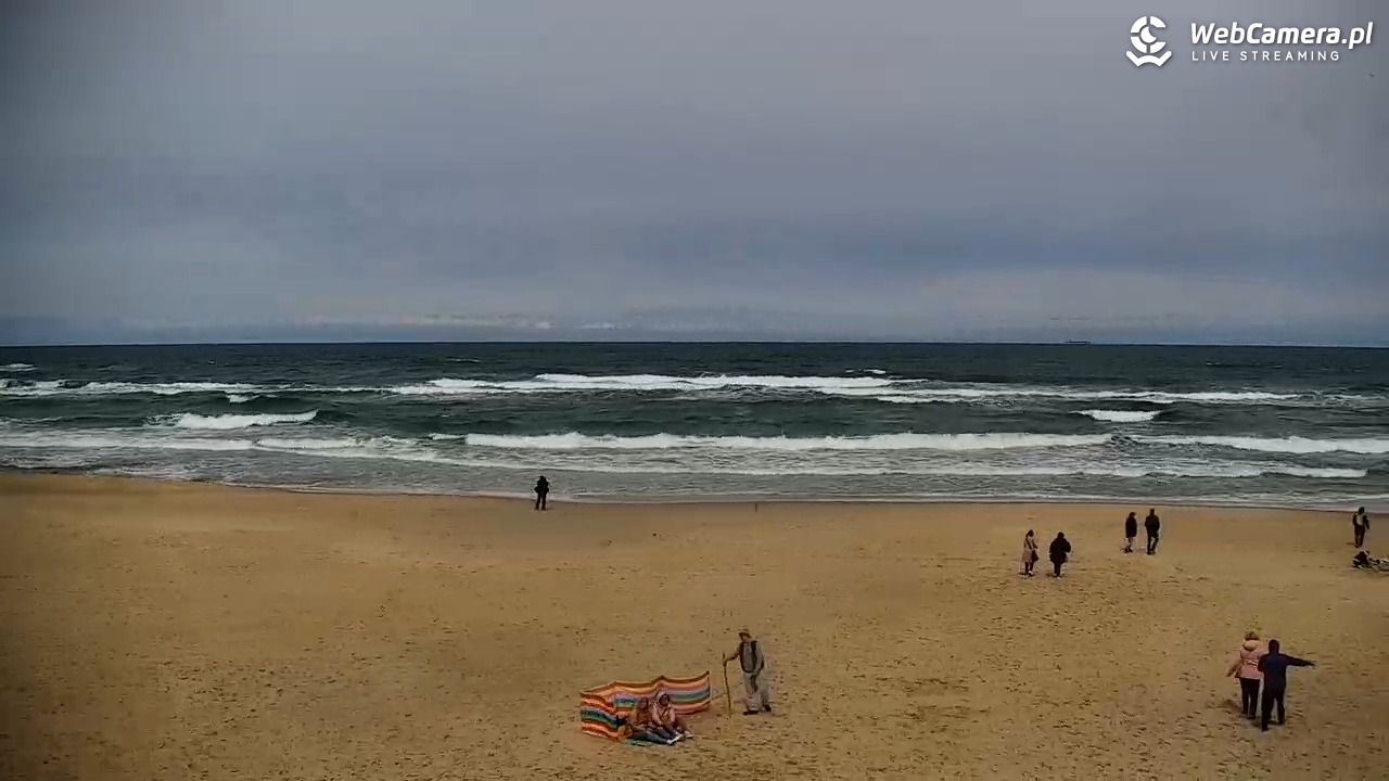 JASTRZĘBIA GÓRA - widok na plażę - 16 maj 2025, 12:18