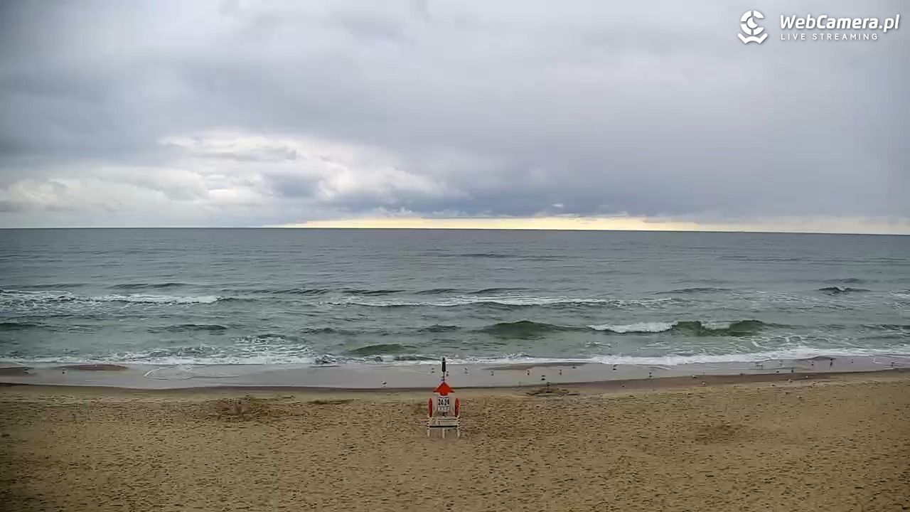 JASTRZĘBIA GÓRA - widok na plażę - 24 wresień 2026, 08:58